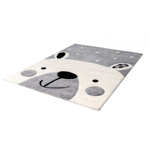 Tapis Rectangle Enfant Effet 3d Fantasia Argenté 80x150