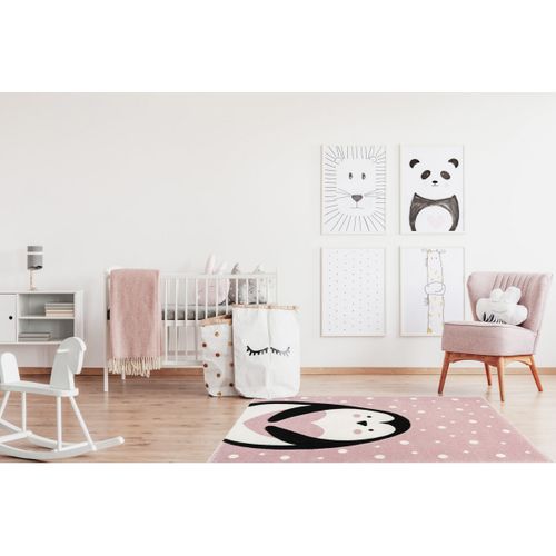 Tapis De Chambre Enfant Rose Effet 3d Ava Rose 120x170