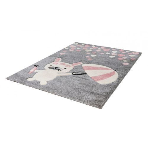 Tapis Gris Pour Enfant Rectangle Wild Rose 120x170