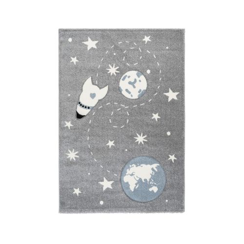 Tapis Pour Garçon Argenté Effet 3d Dessert Argenté 120x170