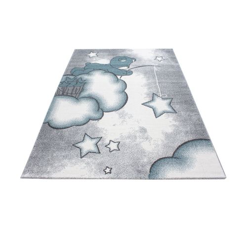 Tapis Pour Bébé Rectangle à Courtes Mèches Comix Bleu 80x150
