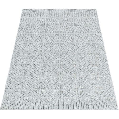 Tapis Gris Intérieur Et Extérieur Graphique Frencie Gris 120x170