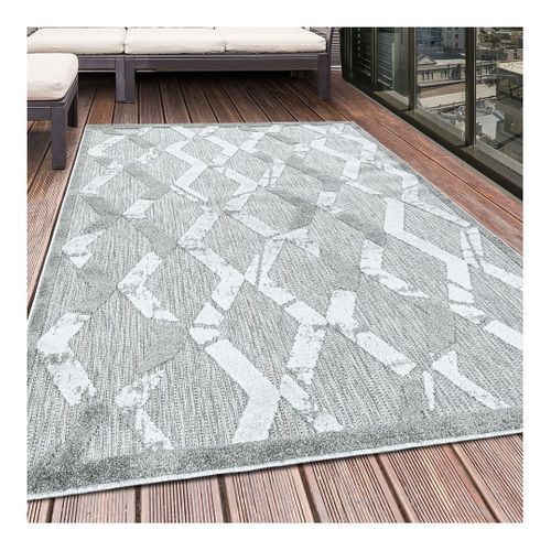 Tapis Moderne Gris Intérieur Et Extérieur Mara Gris 120x170