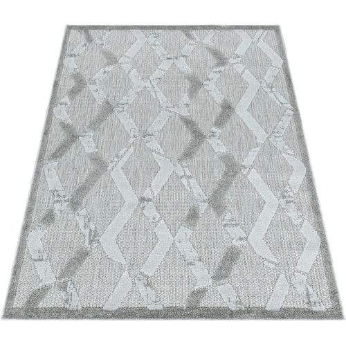 Tapis Moderne Gris Intérieur Et Extérieur Mara Gris 120x170