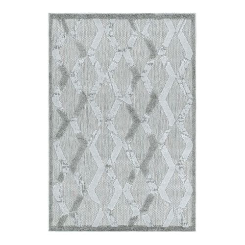 Tapis Moderne Gris Intérieur Et Extérieur Mara Gris 120x170
