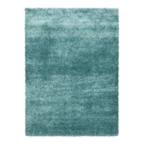 Tapis à Poils Longs Doux Uni Soda Bleu 240x340
