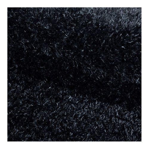 Tapis à Poils Longs Doux Uni Soda Noir 120x170