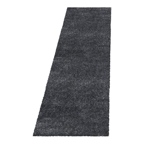 Tapis à Poils Longs Doux Uni Soda Gris 140x200
