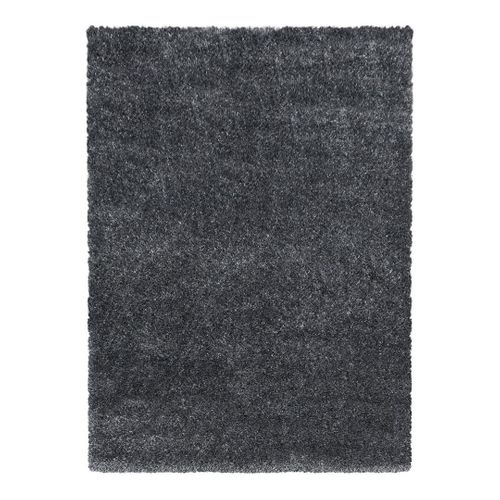 Tapis à Poils Longs Doux Uni Soda Gris 140x200