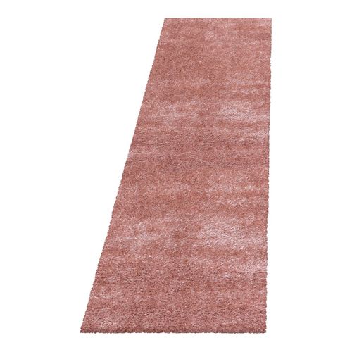 Tapis à Poils Longs Doux Uni Soda Rose 140x200