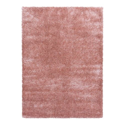 Tapis à Poils Longs Doux Uni Soda Rose 140x200