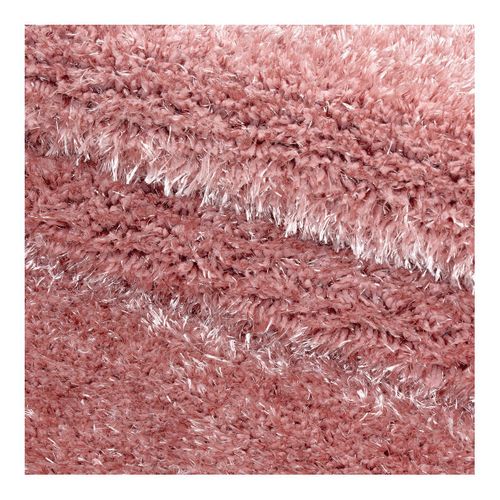 Tapis à Poils Longs Doux Uni Soda Rose 140x200