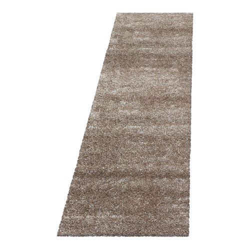 Tapis à Poils Longs Doux Uni Soda Taupe 120x170