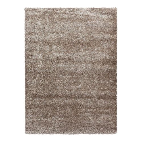 Tapis à Poils Longs Doux Uni Soda Taupe 280x370