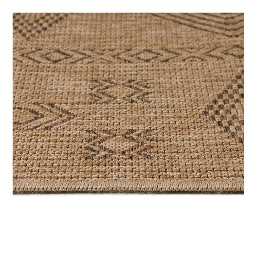 Tapis Géométrique Plat Aspect Naturel Tosca Noir 120x170