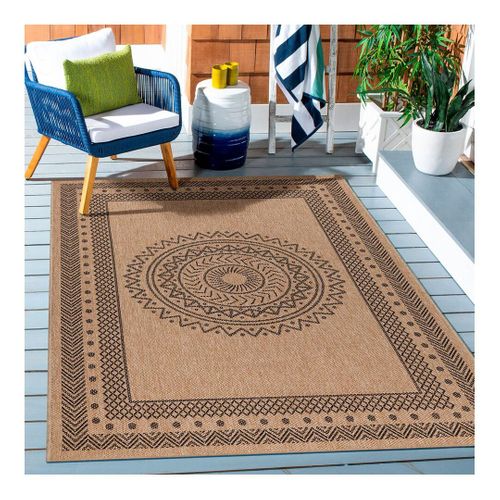 Tapis Graphique Plat Aspect Naturel Kenya Noir 160x230