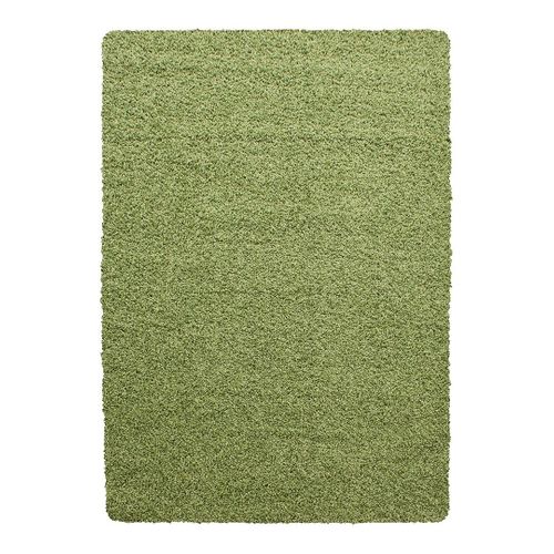 Tapis Uni à Longues Mèches Rectangle Swirls Vert 120x170