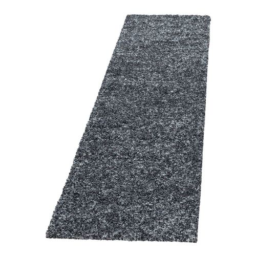 Tapis Shaggy Rectangle Bicolore Moderne Benno Anthracite 140x200