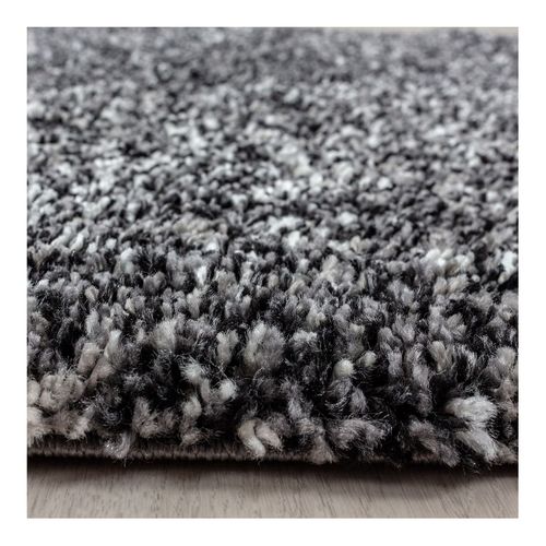 Tapis Shaggy Rectangle Bicolore Moderne Benno Anthracite 140x200