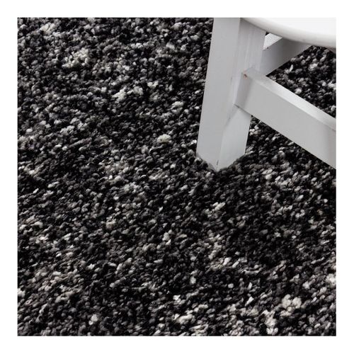 Tapis Shaggy Rectangle Bicolore Moderne Benno Anthracite 140x200