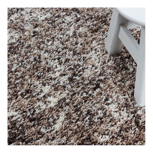 Tapis Shaggy Rectangle Bicolore Moderne Benno Beige 120x170