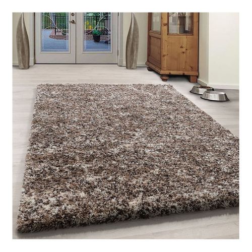 Tapis Shaggy Rectangle Bicolore Moderne Benno Beige 140x200