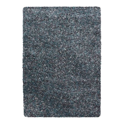 Tapis Shaggy Rectangle Bicolore Moderne Benno Bleu 200x290