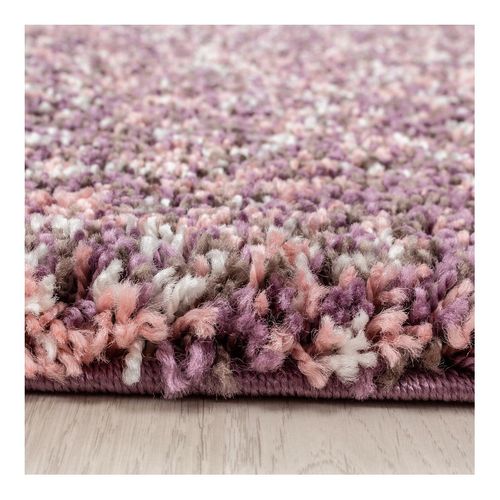 Tapis Shaggy Rectangle Bicolore Moderne Benno Rose 140x200