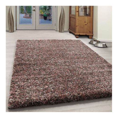 Tapis Shaggy Rectangle Bicolore Moderne Benno Rosé 140x200