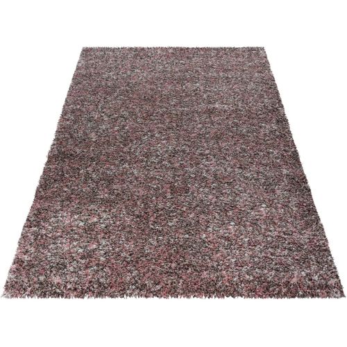 Tapis Shaggy Rectangle Bicolore Moderne Benno Rosé 140x200