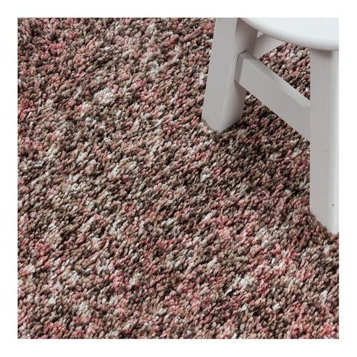 Tapis Shaggy Rectangle Bicolore Moderne Benno Rosé 140x200