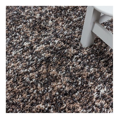 Tapis Shaggy Rectangle Bicolore Moderne Benno Taupe 280x370