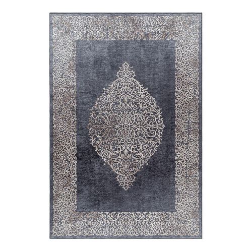 Tapis Lavable En Machine Style Orient Noir Antique Noir 160x230