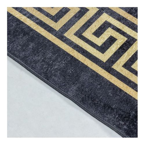 Tapis Baroque Noir Lavable En Machine Valencia Noir 200x290