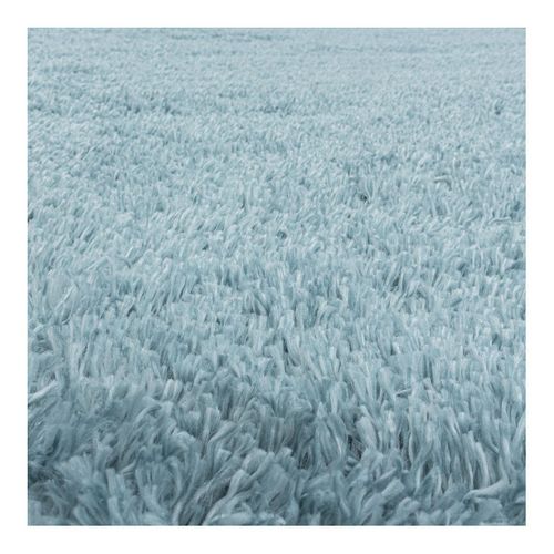 Tapis Shaggy Moelleux Uni Rectangle Cloudy Bleu 200x290