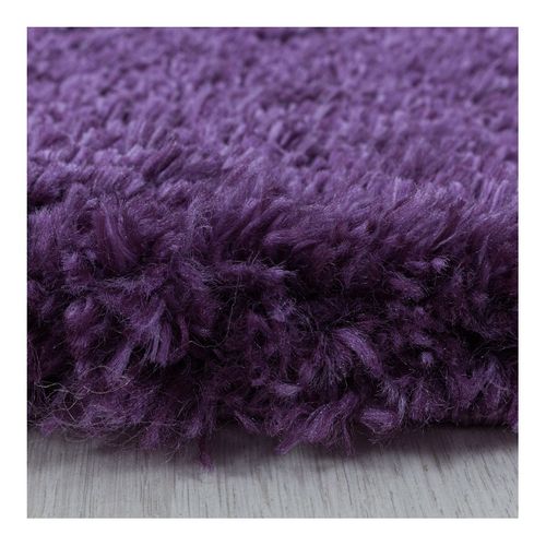 Tapis Shaggy Moelleux Uni Rectangle Cloudy Violet 60x110
