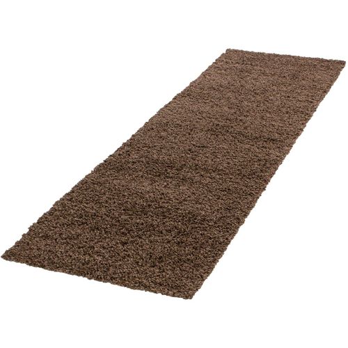 Tapis Uni Shaggy Rectangle Aimee Marron 300x400