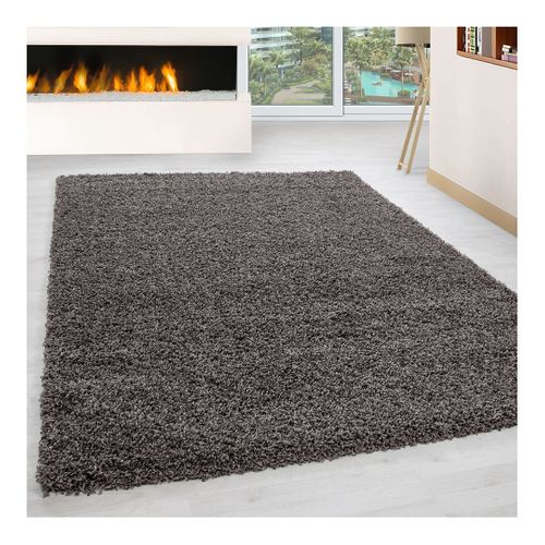 Tapis Uni Shaggy Rectangle Aimee Taupe 240x340
