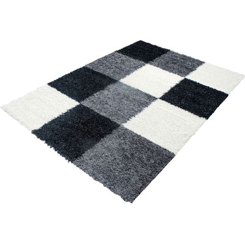 Tapis Shaggy Graphique Design Vita Noir 200x290