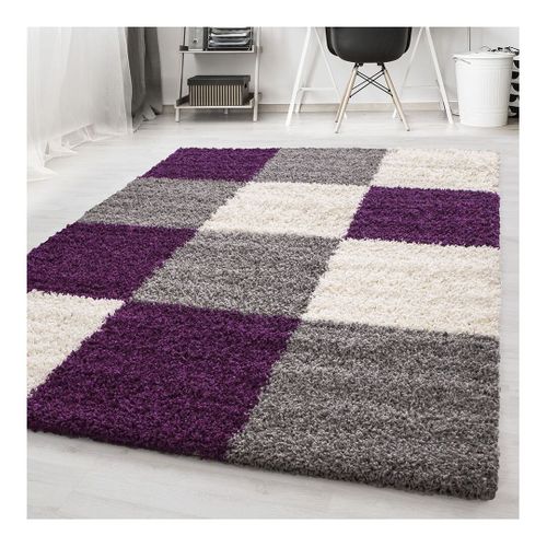 Tapis Shaggy Graphique Design Vita Violet 80x250