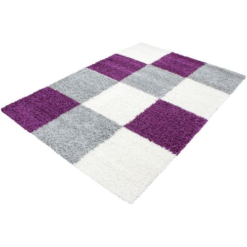 Tapis Shaggy Graphique Design Vita Violet 80x250