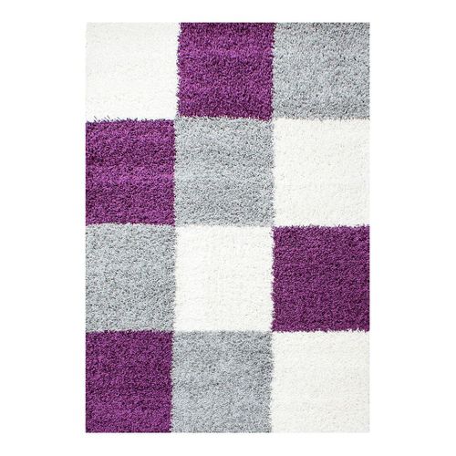 Tapis Shaggy Graphique Design Vita Violet 200x290