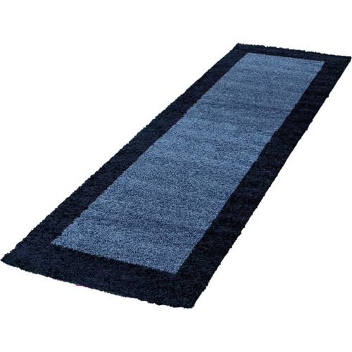 Tapis Shaggy Contemporain Rectangle Ximoz Bleu Marine 300x400