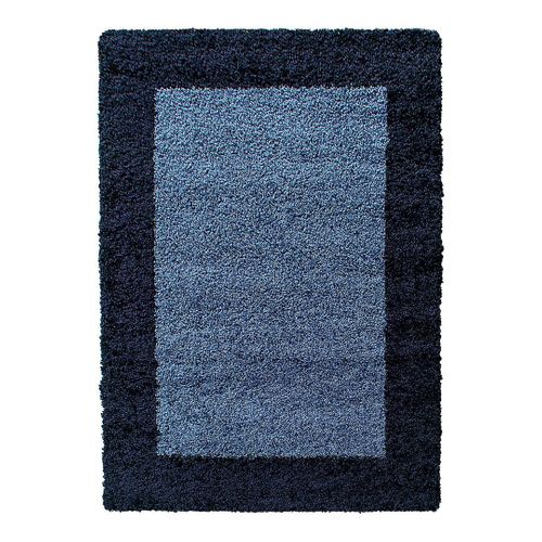 Tapis Shaggy Contemporain Rectangle Ximoz Bleu Marine 300x400