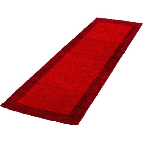 Tapis Shaggy Contemporain Rectangle Ximoz Rouge 300x400