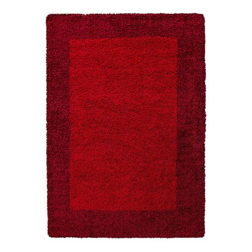 Tapis Shaggy Contemporain Rectangle Ximoz Rouge 300x400