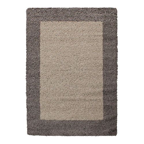 Tapis Shaggy Contemporain Rectangle Ximoz Taupe 300x400