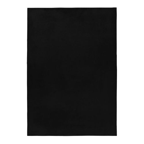 Tapis Uni Doux à Courtes Mèches Hector Noir 120x170