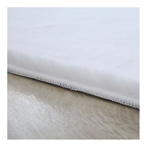 Tapis Uni Doux à Courtes Mèches Hector Blanc 240x340