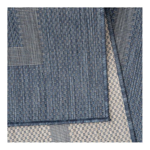 Tapis Plat Intérieur Et Extérieur Contemporain Mirena Bleu 280x370